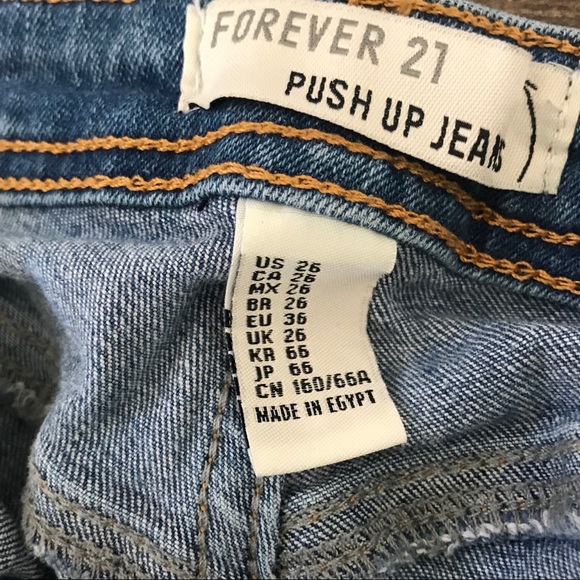 Forever 21 Mid-rise Push-up Jeans - Picture 3 of 6